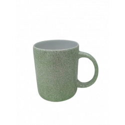 Taza ceramica glitter verde