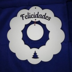 Rosca navideña calada Ø30cm...